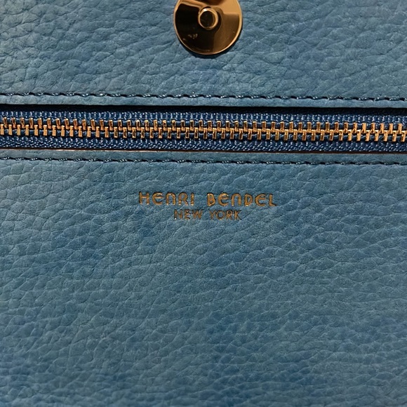 Authentic BRAND NEW Henri Bendel Blue Fringe Crossbody - Picture 13 of 15